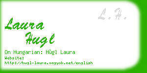 laura hugl business card